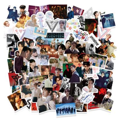 China Wholesale 107pcs/set KPOP South Korean Idol Sell Decorative Paper SEVENTEEN Sticker for sale