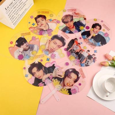 China Wholesale Kpop Idol Fan Bangtan Boys V JK Permission To Dance Transparent Hand Fan for sale