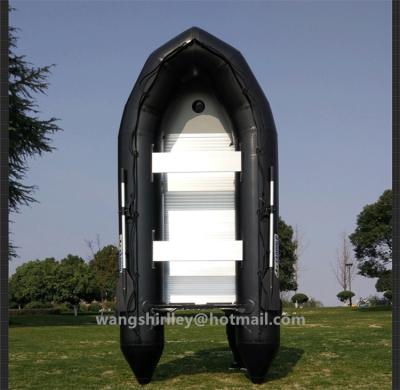 China CE Aluminum Certificate Luxury Military Inflatable Boat With Outboard for sale