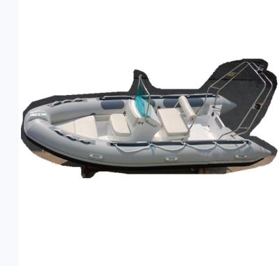 China Water relax fishing rib boat high quality hypalon fiberglass boat 4.2m boat. for sale