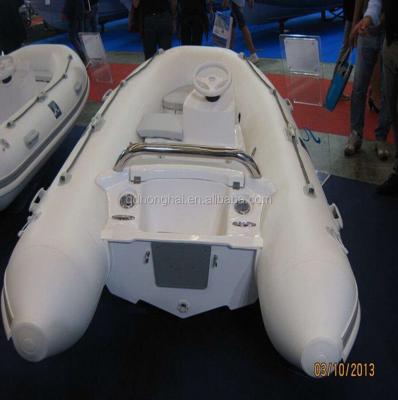 China PVC RIB Boat Rowing Boat Fiberglass Hull Inflatable Boat for sale