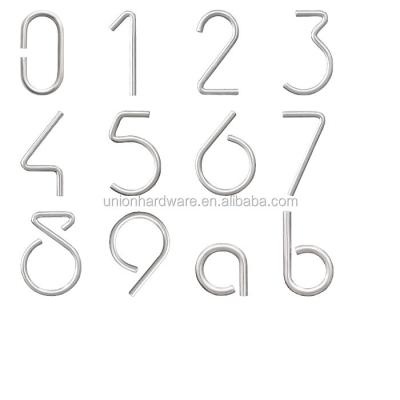 China modern european style stainless steel screw door invisible house number dia10mm for sale