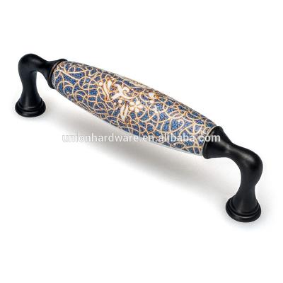 China Wholesale Victorian Antique Furniture Zinc Alloy Ceramic Handle for sale