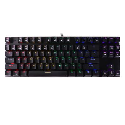 China Anti-ghosting polcd 87 keys 16 million type-c hot swap gaming colors RGB mechanical keyboard for sale