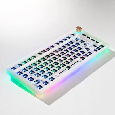 China Anti-Ghosting 60 Percent OEM Mechanical Keyboard DIY Kit Aluminum CNC Development RGB Keyboard Hot Swappable Kit for sale