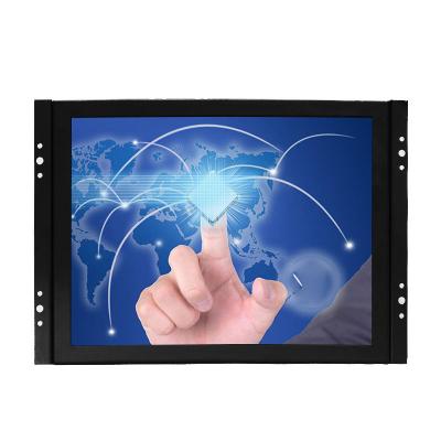 China Industrial Grade 8 Inch Open Frame Metal 1024*768 Resolution Industrial LCD Monitor With HD-MI/VGA/AV/BNC/USB Input for sale