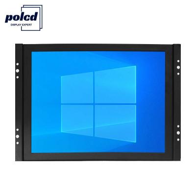 China Industrial grade 8 inch 2k recessed industrial raspberry pi hd monitor with HD-MI/BNC/VGA/AV/USB interface for sale