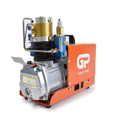 China Lubricated GP 300bar 4500psi Pcp High Pressure Electric Air Compressor For Air Gun for sale