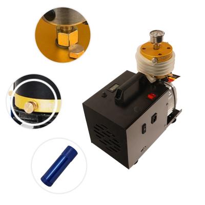 China Lubricated Single Cylinder 300bar 4500psi Pump PCP High Pressure Air Compressor For Diving for sale