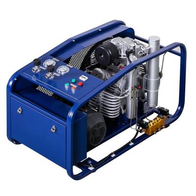 China GP 300bar Lubricated Piston 4KW 4500psi Pcp High Pressure Diving Air Compressor For Breathing for sale