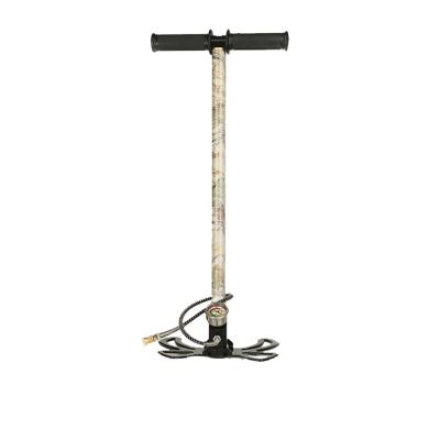 China Family Houses Butterfly Form Aifle 4500psi 310bar High Pressure Air 3 Stages Camouflage Pcp Hand Pump for sale