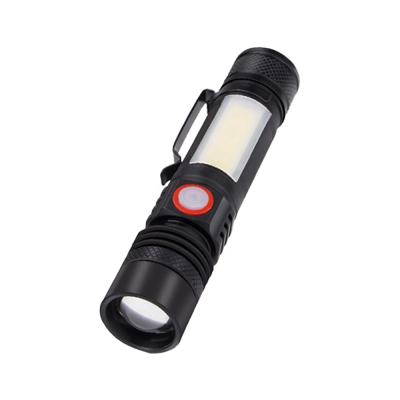 China COB T6 Zoomable Waterproof GP Strong Magnet USB LED Work Powerful Ignition Rechargeable Flashlight for sale