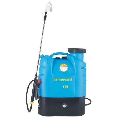 China High Efficient Farmguard PE High Efficiency Battery Power Knapsack Sprayer for sale