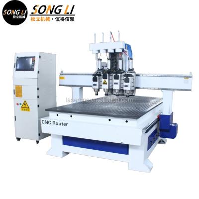 China 1325 WOODEN ACRYLIC ALUMINUM MDF Machinery CNC Router For Wooden Door Making Four-process Engraving Made In China for sale