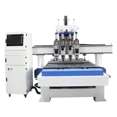 China MDF ACRYLIC ALUMINUM WOODEN ACRYLIC ALUMINUM CNC Wood Router Four-Process Manufacturing Engraving Machine 1325 For Woodworking Industry Wood Cutting for sale