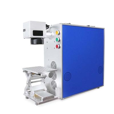 China Automated Loading Marking Machine 30w Laser Portable Laser Engraver Metal Fiber Marking Engraving Printing Machine for sale