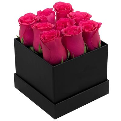 China Recyclable Custom Luxury Gift Rose Flower Packaging Mum Bouquet Gift Box for sale