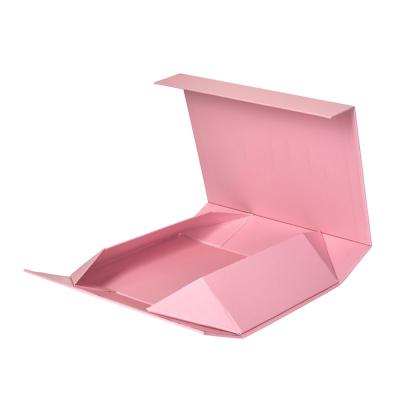 China Recyclable Custom Logo Luxury Cardboard Magnetic Folding Gift Box With Ribbon Closure Boxes Packing Logo for sale