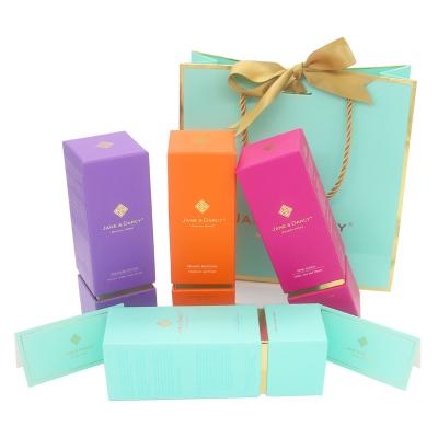 China Recyclable Cosmetics Packaging Perfume Box Essential Oil Perfume Scented Candle Gift Box Paper Gift Box for sale