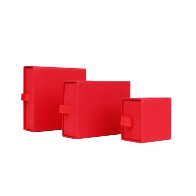 China Recyclable Small Portable Earrings Box Small Portable Recyclable Jewelry Drawer Box Necklace Box Suit Four-piece Jewelry Paper Ring Jewelry Packaging Gift Packaging for sale