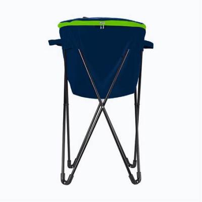 China Leisure Beach Cooler Bag Metal Zipper Camping Stand Fishing Folding Waterproof Outdoor Ice Bucket for sale