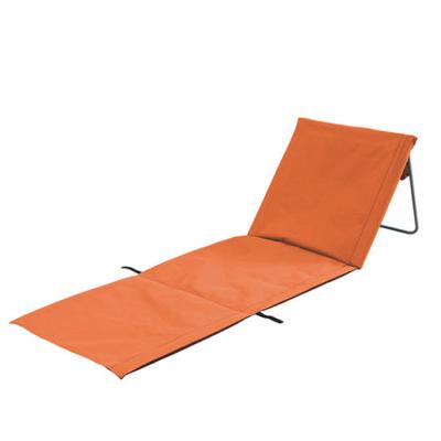 China Modern Lightweight Portable Backrest Adjustable Beach Folding Mat Mat Waterproof Camping Beach Chair for sale