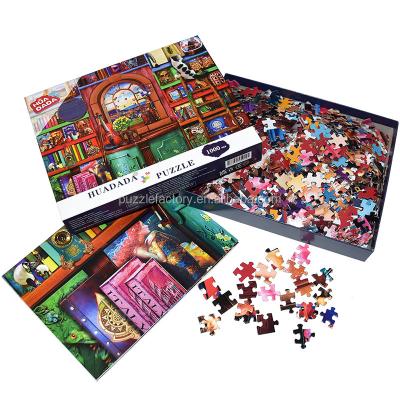 China Cartoon Toy Free Sample Custom 1000 Piece Jigsaw Puzzles Puzzle Game Adult For Adult Children for sale