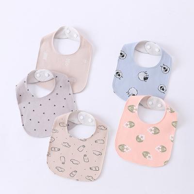 China Hot Selling Cheap Antibacterial Cotton Manufacturer Soft Adjustable Baby Bibs for sale