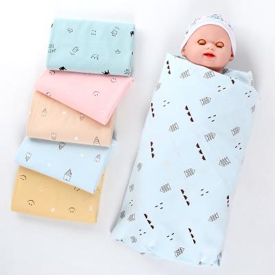 China 10pcs MOQ Size OEM Digital Print Anti-Static Blanket Soft Silky Light Weight 100% Cotton Chiffon Wrap For Baby for sale