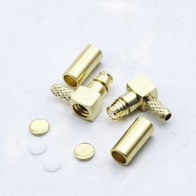 China NEW Product Microwave Style Female SMP Crimp Connector Female Right Angle Type For RG316 Cable for sale