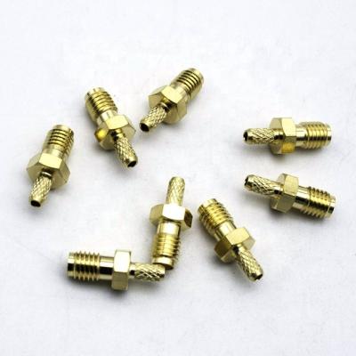 China Crimp Type RF RF SSMA Coaxial Female Connector For RG316 for sale