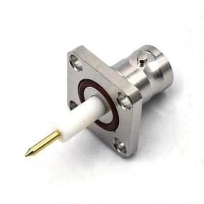 China Hot Selling RF BNC Flange Panel Mount Female Connector With Gold Pin for sale