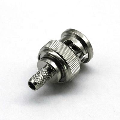 China Good Quality RF Coaxial Crimp RF Male Connector BNC For RG142 Cable for sale