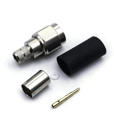 China RF Connector TNC Coaxial Male Straight Type RF Crimp Type For LMR300 Cable for sale