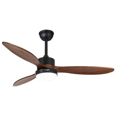 Китай 52 Inch Dc Motor Solid Wood Ceiling Fan With Lighting And Circuitry Design продается