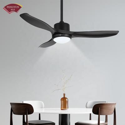 China 220V Indoor Decorative Chandelier Ceiling Fan Modern Designer Remote Control Dimmable With Light à venda