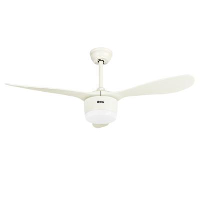 China Hot Sale Indoor Smart 3 Leaf High-grade PC blade remote control decorative Chandelier Ceiling Fan With Led Light for sale