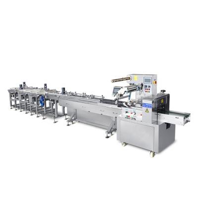 China XBL-Y Multifunctional Automatic Food Biscuit Packing Machine Automatic Small System Pastry Food Flow Package Production Line for sale