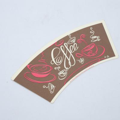 China Disposable Paper Cup Raw Material Food Grade Flexo Printing PE Coated Paper Cup Fan for sale