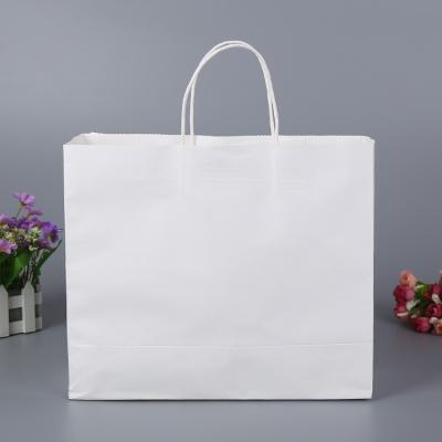 China Recyclable High Quality Cheap Custom Printed Brown Paper Branded Shopping Bag With Logo for sale