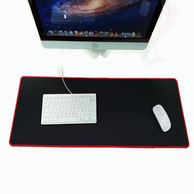 China 100% Eco-Friendly New Arrival Large Extended Luxury Gaming Waterproof Mouse Pads With Red Overlock for sale