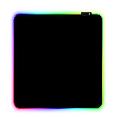 China 100% Eco-friendly Hot Selling RGB LED Toddler Soft Gaming Mouse Pad With Non Slip Rubber Base for sale