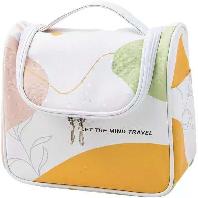 China New Cool Color Matching Waterproof Storage Bag For Handbag PU Cosmetics Storage Bag Portable Travel Cosmetic Bag for sale