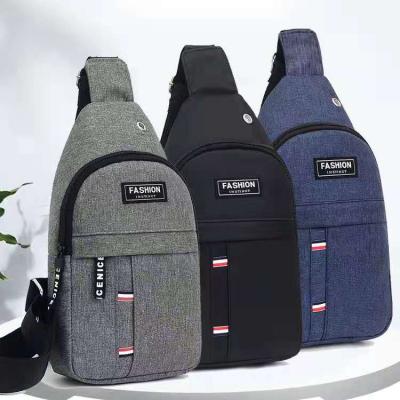 China Factory direct sales fashion diagonal men's portable single shoulder span leisure trunk bag waterproof men's bag for sale