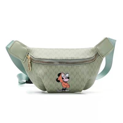 China Fashion Korean version children's waist bag cartoon printed chest bag leisure sports mobile bag for sale