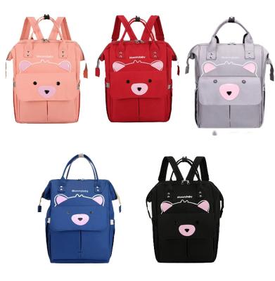 China 2021 Pregnant Rope Handle Fashion Backpack Multi Function And Baby Mummy Bag Casual Women's Backpack for sale