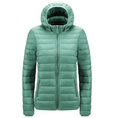 China Women Waterproof Custom Fashion Custom Logo Colors Striper Nylon Jacket Various Padded Hooded Jacket Coats for sale