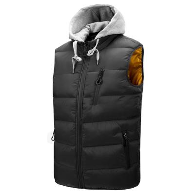 China Viable Breathable Bubble Vest For Sale New Design Stand Collar Men 100% Polyester Vest Winter Customized Logo Printing Vest for sale