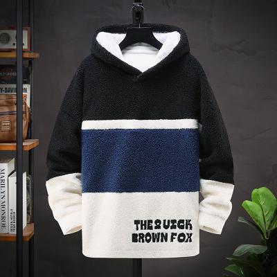 China New Design Anti-wrinkle Logo Hoodies Drawstring Side Pocket Hoody Sherpa Pullover Hoodie Custom Street Style for sale