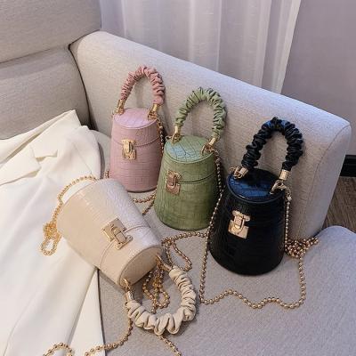 China Fashion Ladies Fashion Portable Mini Cross - Body Mini Bucket Bags 2021 Ladies Leather Handbags For Women Purses for sale